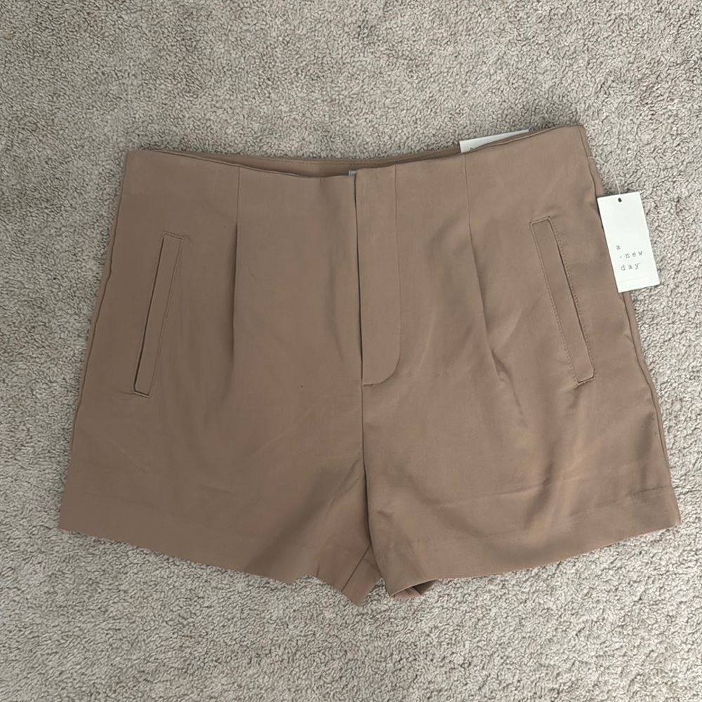 NWT A New Day Women's Tan MIDI Shorts size 12